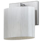 Meyda Lighting Abernathy 7" Nickel Wall Sconce With White Fleshtone Idalight Shade Glass