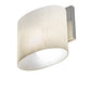 Meyda Lighting Abernathy 7" Nickel Wall Sconce With White Fleshtone Idalight Shade Glass