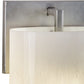 Meyda Lighting Abernathy 7" Nickel Wall Sconce With White Fleshtone Idalight Shade Glass