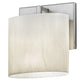 Meyda Lighting Abernathy 7" Nickel Wall Sconce With White Fleshtone Idalight Shade Glass