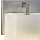 Meyda Lighting Abernathy 7" Nickel Wall Sconce With Whitestone Idalight Shade