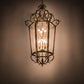 Meyda Lighting Acanthus 35" 12-Light Light Tobacco & Antique Gold Elisa Pendant Light With Clear Rainstone Idalight Shade Glass