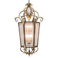Meyda Lighting Acanthus 35" 12-Light Light Tobacco & Antique Gold Elisa Pendant Light With Clear Rainstone Idalight Shade Glass