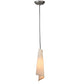 Meyda Lighting Accoutre 6" Timeless Bronze Mini Pendant Light With Beige Canvas Shade Glass
