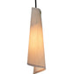 Meyda Lighting Accoutre 6" Timeless Bronze Mini Pendant Light With Beige Canvas Shade Glass