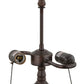 Meyda Lighting Acorn 23" 2-Light Mahogany Bronze Table Lamp Base