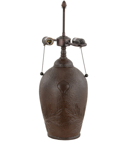 Meyda Lighting Acorn 23" 2-Light Mahogany Bronze Table Lamp Base