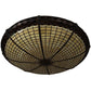 Meyda Lighting Acorn 36" Bark Brown & Beige Stained Shade Glass