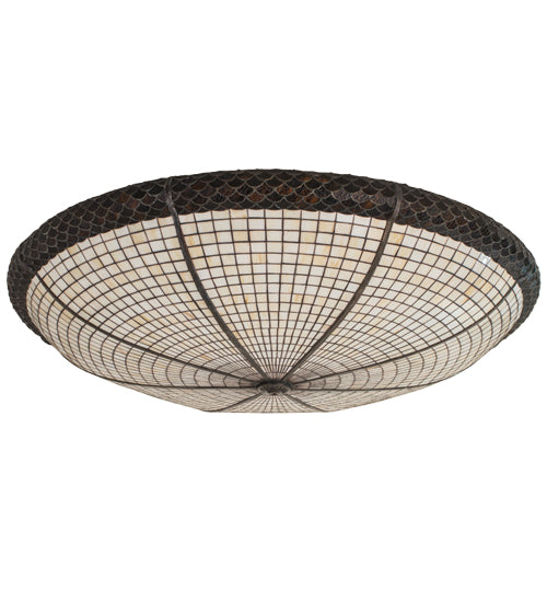 Meyda Lighting Acorn 48" Brown & Beige Shade Glass