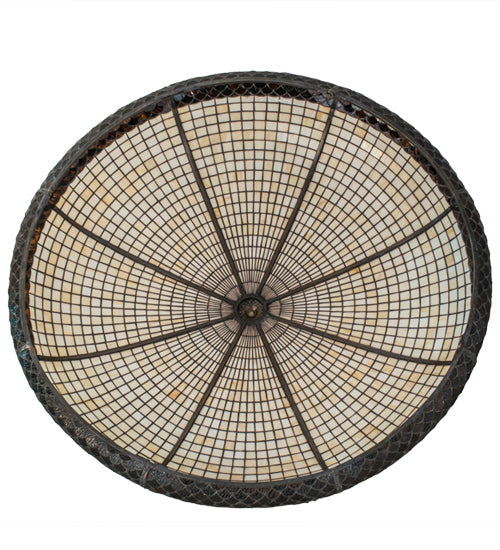 Meyda Lighting Acorn 48" Brown & Beige Shade Glass