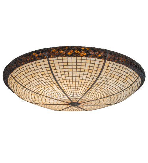 Meyda Lighting Acorn 48" Brown & Beige Shade Glass