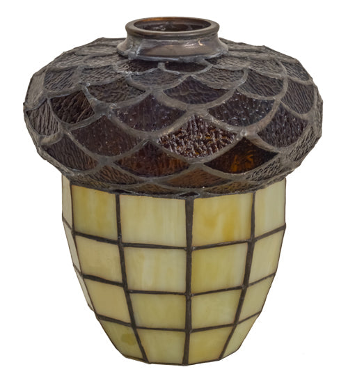 Meyda Lighting Acorn 7" Beige Shade Glass
