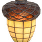 Meyda Lighting Acorn 7" Beige Shade Glass