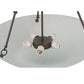 Meyda Lighting Adalee 24" 5-Light Timeless Bronze Semi-flush Mount Ceiling Light With Clear Frosted Shade Glass