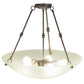 Meyda Lighting Adalee 24" 5-Light Timeless Bronze Semi-flush Mount Ceiling Light With Clear Frosted Shade Glass