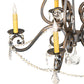 Meyda Lighting Adrianna 26" 5-Light French Bronze Chandelier With Ivory Faux Candlelight