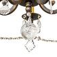 Meyda Lighting Adrianna 26" 5-Light French Bronze Chandelier With Ivory Faux Candlelight