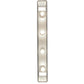 Meyda Lighting Affinity 40" 4-Light Extreme Chrome Island Pendant Light With Frosted Clear Shade Glass