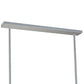 Meyda Lighting Affinity 40" 4-Light Extreme Chrome Island Pendant Light With Frosted Clear Shade Glass