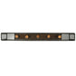 Meyda Lighting Affinity 47" 5-Light Matte Clear Semi-flush Mount Ceiling Light With Clear Shade Glass