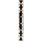 Meyda Lighting Affinity 59" 6-Light Bronze Southland Island Pendant Light With Clear Solar Black Shade Glass