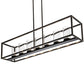 Meyda Lighting Affinity 60" 7-Light Timeless Bronze Island Pendant Light With Clear Shade Glass