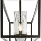 Meyda Lighting Affinity 60" 7-Light Timeless Bronze Island Pendant Light With Clear Shade Glass