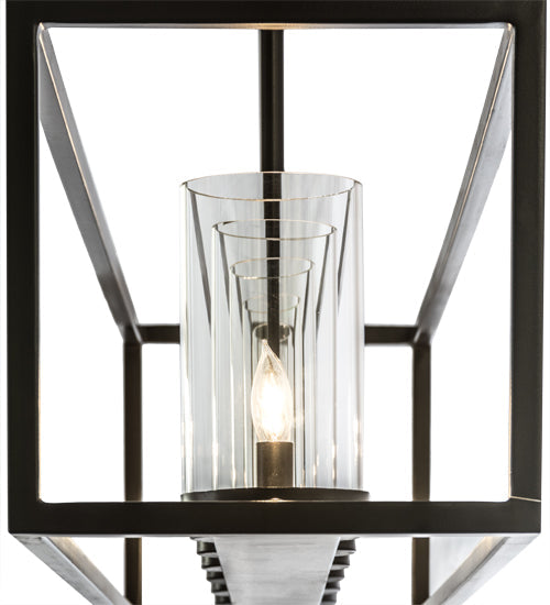 Meyda Lighting Affinity 60" 7-Light Timeless Bronze Island Pendant Light With Clear Shade Glass