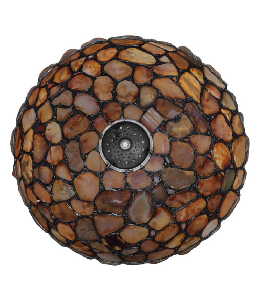 Meyda Lighting Agata 16" Red Jasper Stone Shade