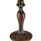 Meyda Lighting Agata 19" Mahogany Bronze Table Lamp With Opal Earthtones Shade Glass