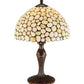 Meyda Lighting Agata 19" Mahogany Bronze Table Lamp With Opal Earthtones Shade Glass