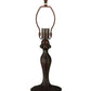 Meyda Lighting Agata 20" Mahogany Bronze Table Lamp With Yellow Earthtones Shade Glass