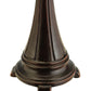 Meyda Lighting Agata 25" 2-Light Mahogany Bronze Table Lamp With Purple Earthtones Shade Glass