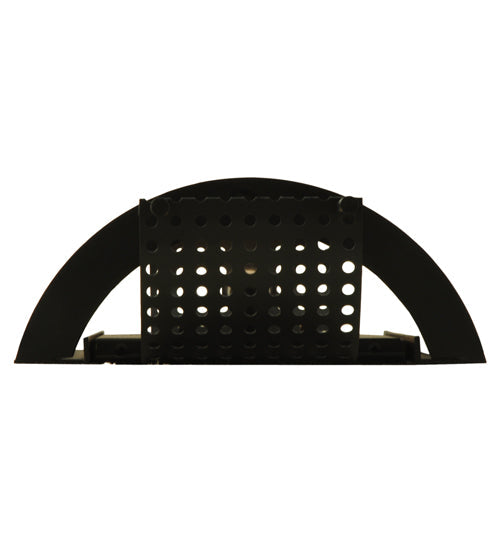 Meyda Lighting Agate 10" Black Wall Sconce With Creme Carrare Idalight Shade Glass