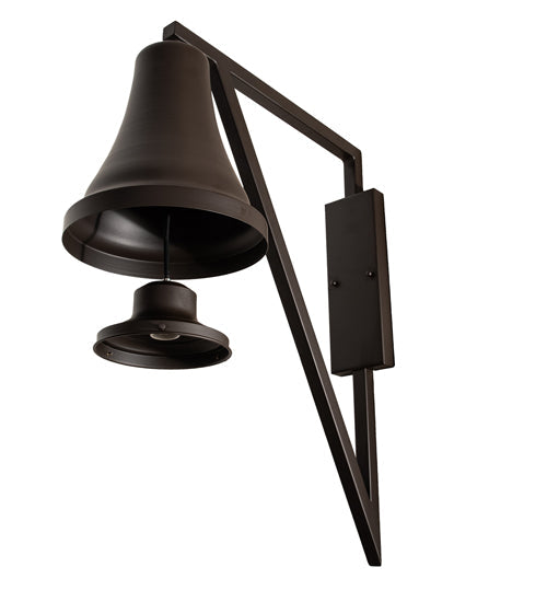 Meyda Lighting Aideen 14" Oil Rubbed Bronze Wall Sconce With Clear Shade Glass
