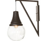 Meyda Lighting Aideen 14" Oil Rubbed Bronze Wall Sconce With Clear Shade Glass