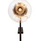 Meyda Lighting Aideen 14" Oil Rubbed Bronze Wall Sconce With Clear Shade Glass