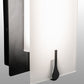 Meyda Lighting Akranes 4" Flat Black Wall Sconce With White Opal Shade Glass