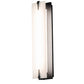 Meyda Lighting Akranes 4" Flat Black Wall Sconce With White Opal Shade Glass