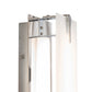 Meyda Lighting Akranes 4" LED Chrome Wall Sconce With White Opal Shade Glass