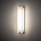 Meyda Lighting Akranes 4" LED Chrome Wall Sconce With White Opal Shade Glass