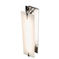 Meyda Lighting Akranes 4" LED Chrome Wall Sconce With White Opal Shade Glass