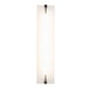 Meyda Lighting Akranes 4" LED Chrome Wall Sconce With White Opal Shade Glass