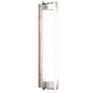 Meyda Lighting Akranes 4" LED Chrome Wall Sconce With White Opal Shade Glass