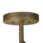 Meyda Lighting Alaine 221630 24" 3-Light Gilded Tobacco Semi-flush Mount Light With Amber Quartz Idalight Shade