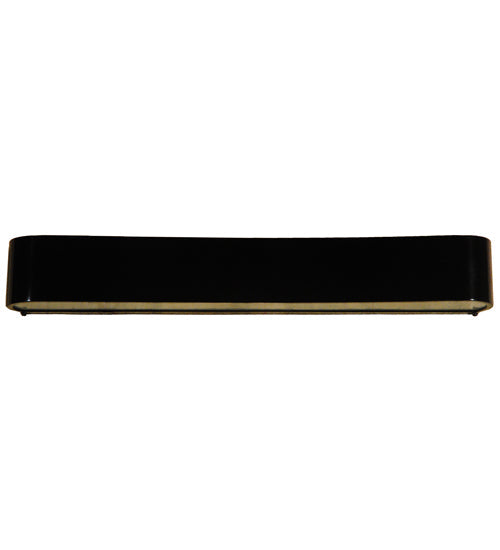 Meyda Lighting Alappuza 30" 6-Light Mirror Black Wall Sconce With Frosted Clear Shade Glass