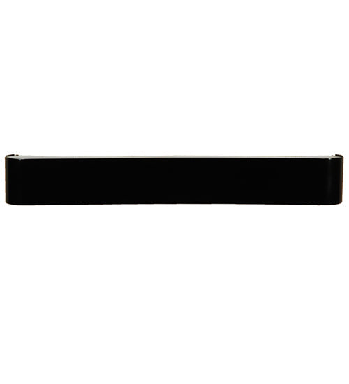 Meyda Lighting Alappuza 30" 6-Light Mirror Black Wall Sconce With Frosted Clear Shade Glass