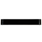 Meyda Lighting Alappuza 30" 6-Light Mirror Black Wall Sconce With Frosted Clear Shade Glass