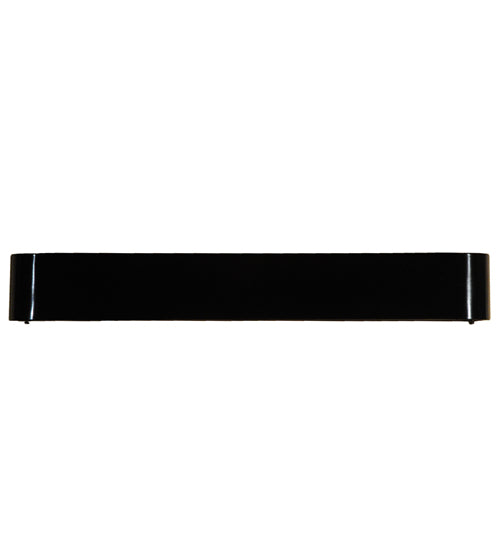 Meyda Lighting Alappuza 30" 6-Light Mirror Black Wall Sconce With Frosted Clear Shade Glass