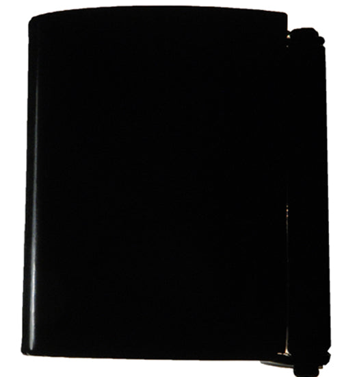 Meyda Lighting Alappuza 30" 6-Light Mirror Black Wall Sconce With Frosted Clear Shade Glass